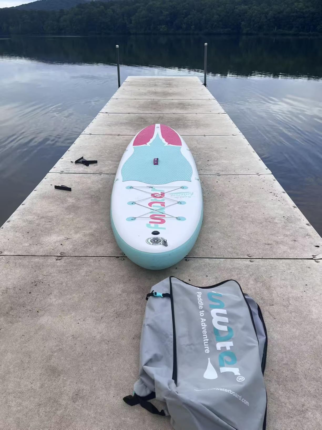 FunWater Inflatable Stand Up Paddle Board with Premium SUP Paddleboard Accessories, Anti-Slip EVA Deck, 11'6''/11'/10'6'' Paddle Boards for Adults & Youth of All Skill Levels customer photo 2