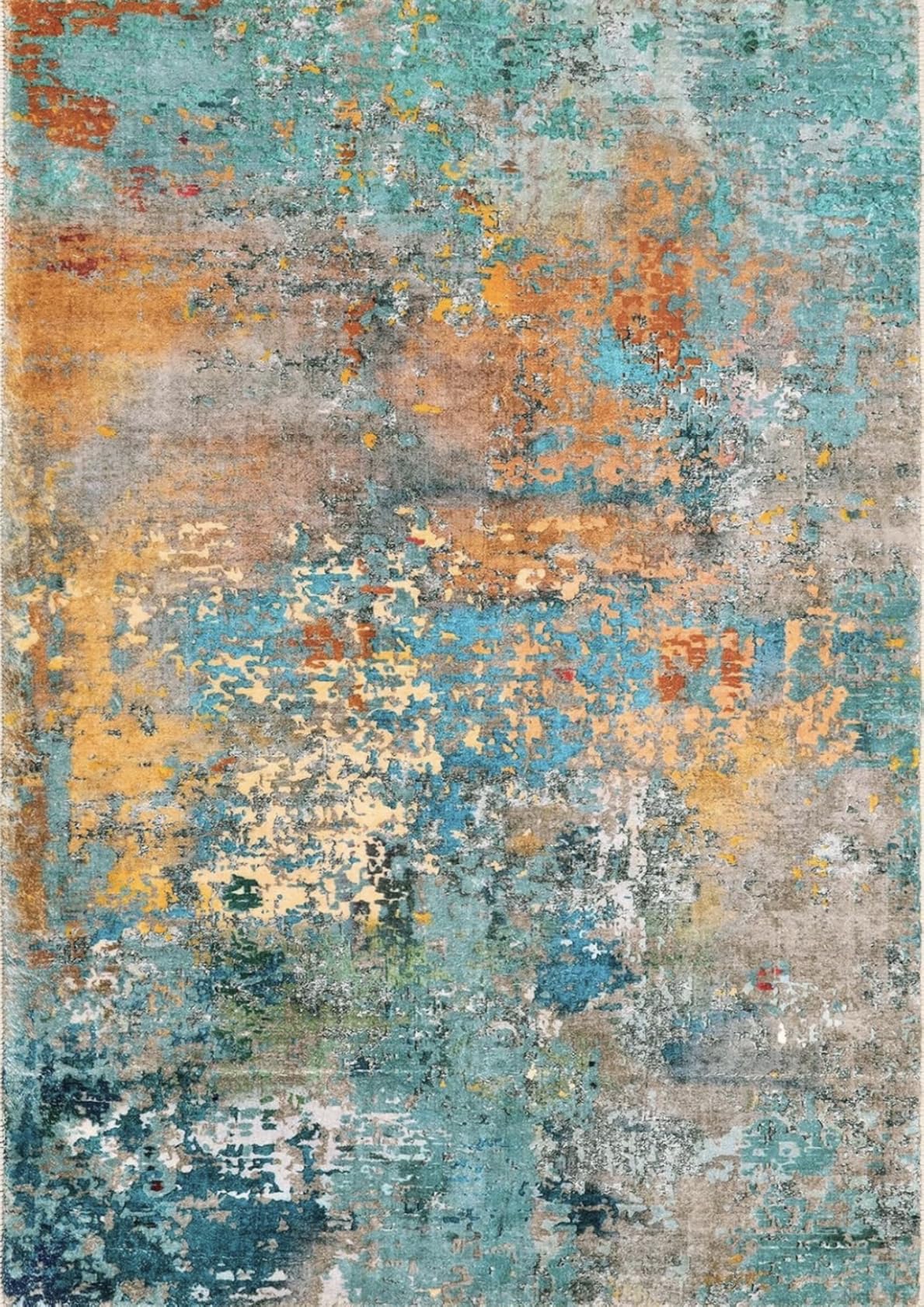 Lahome Modern Abstract Living Room Rug 8x10, Washable 8x10 Area Rugs for Bedroom Stain Resistant Non Slip, Large Red Soft Indoor Carpet for Dining Room Table Home Decor customer photo 2