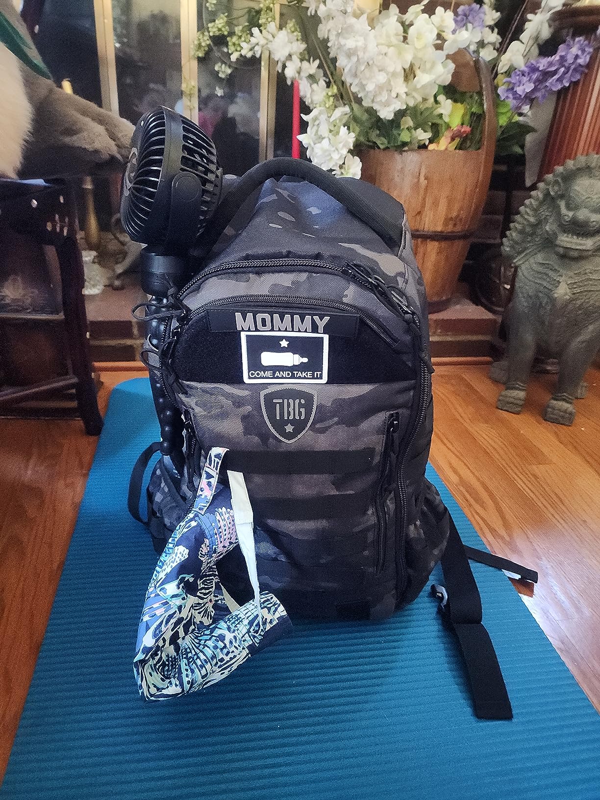 Tactical Baby Gear Daypack Tactical Diaper Bag Backpack | MOLLE-compatible tactical diaper backpack with built-in changing mat and stroller straps for organized parenting customer photo 1