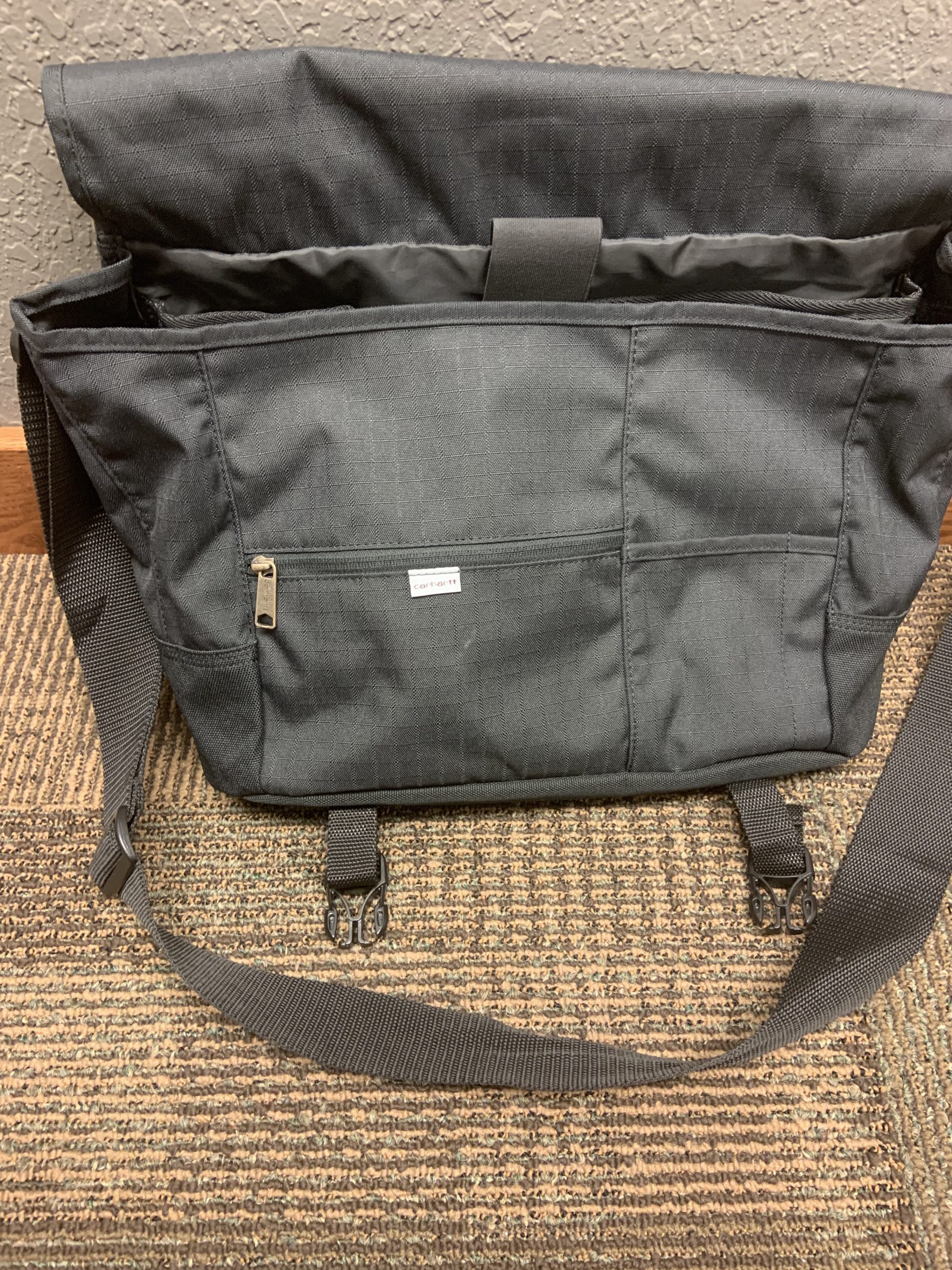 Carhartt Ripstop Messenger Bag, Durable Water-Resistant Messenger Work Bag customer photo 2