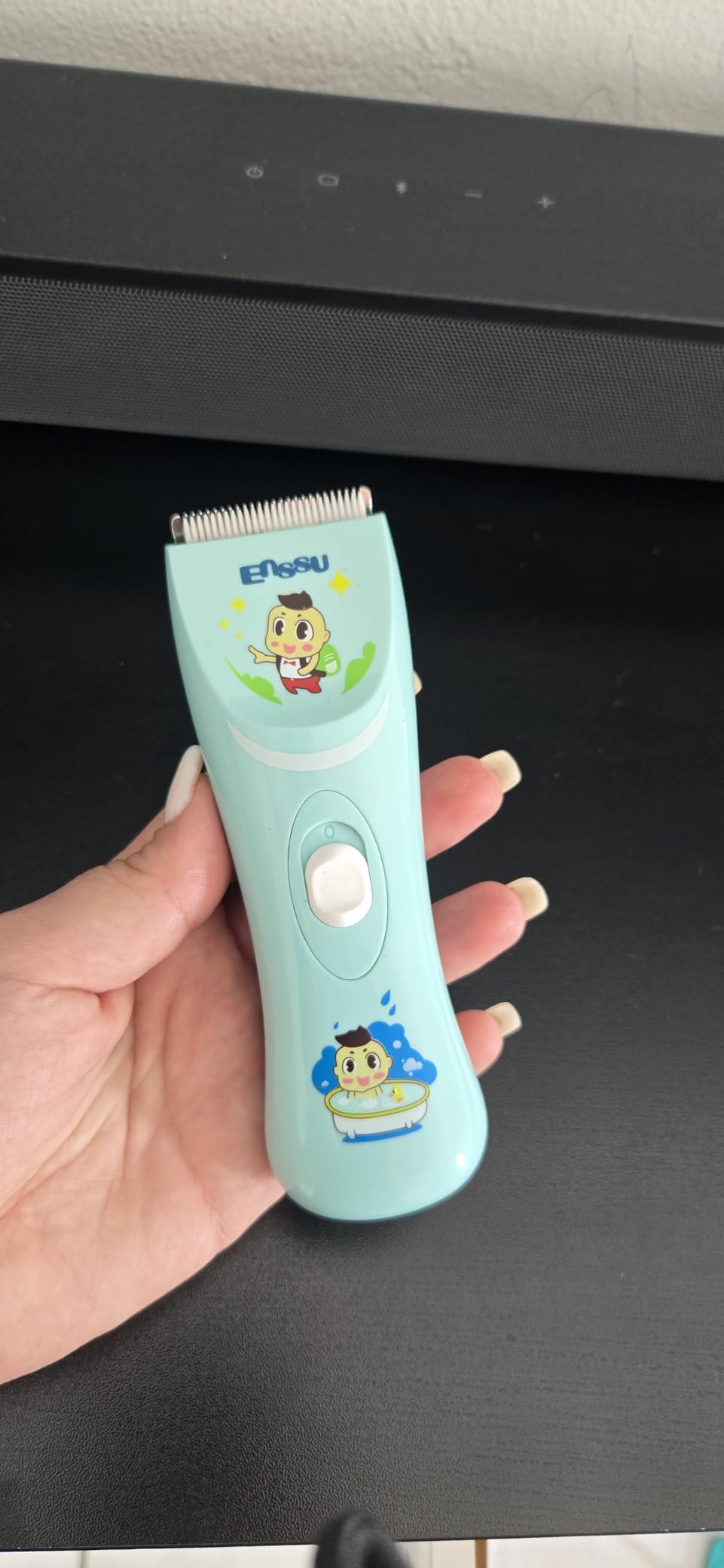 ENSSU Baby Hair Clippers Cordless Hair Clipper for Kids with LED Display | Children Toddler Baby Infant Hair Cutting Kit, Autism & Sensory Sensitivity, Ceramic Blade, IPX7 Waterproof, Cordless, Rechargeable customer photo 1