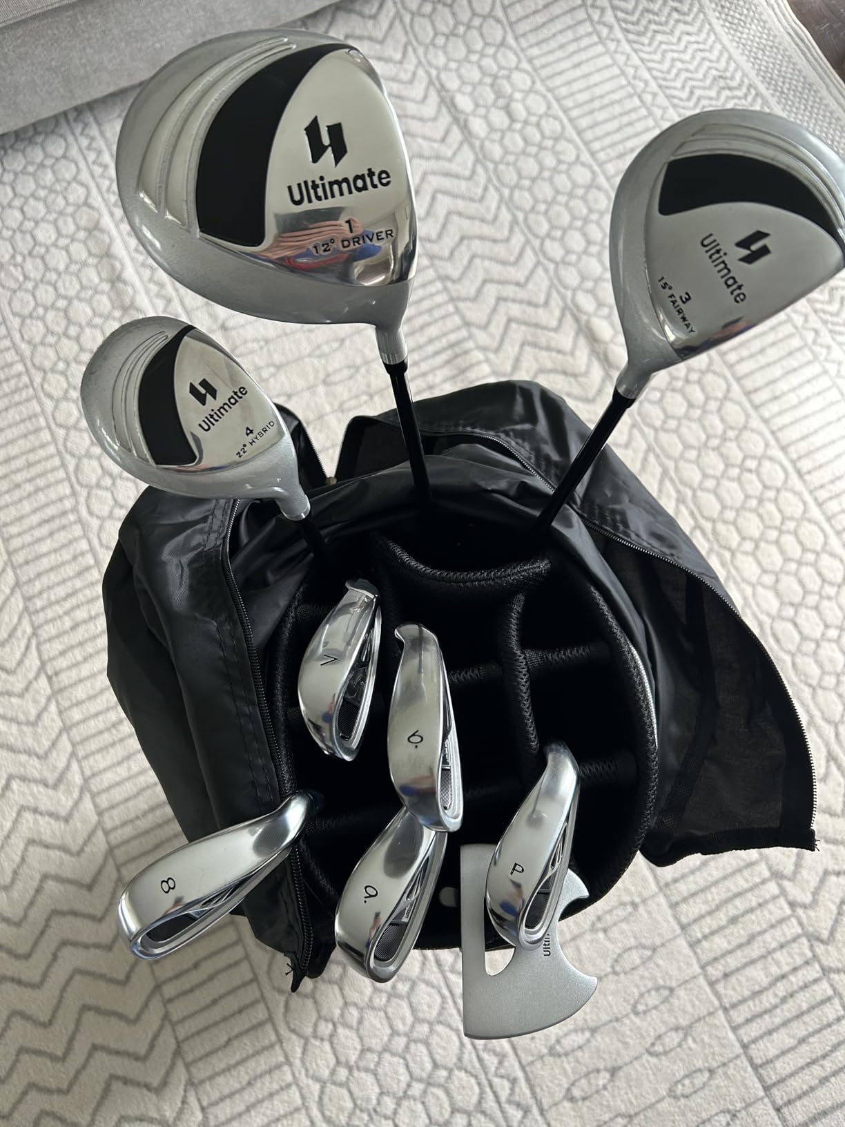 ULTIMATE Women's Complete Golf Club Set, 9/11pcs Right Handed Ladies Golf Clubs Set w/ 460cc Alloy Driver, #3 Fairway Wood, Hybrid, #6/#7/#8/#9/#P Irons & Putter customer photo 1