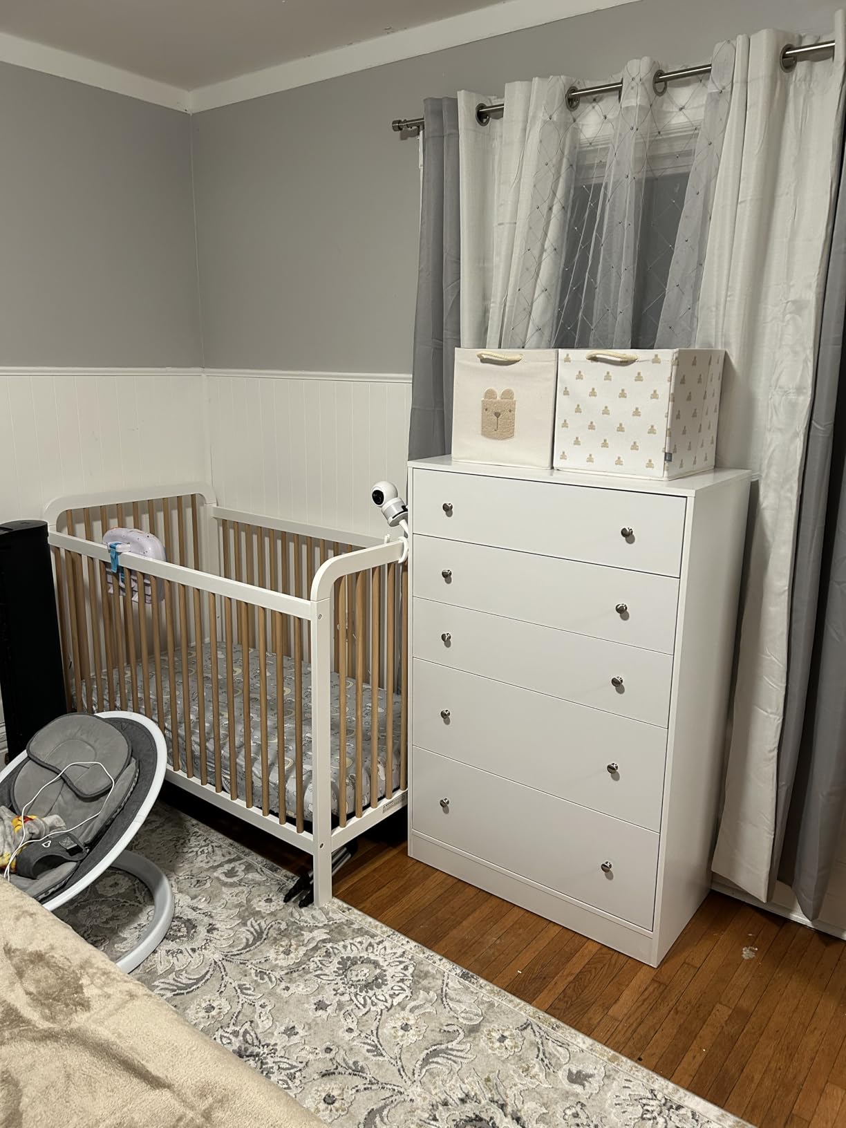 Storkcraft Pasadena 3-in-1 Convertible Crib, Driftwood - GREENGUARD Gold Certified, Solid Wood, Fits Standard Crib Mattress, Converts to Toddler Bed and Daybed, 4 Mattress Heights customer photo 2