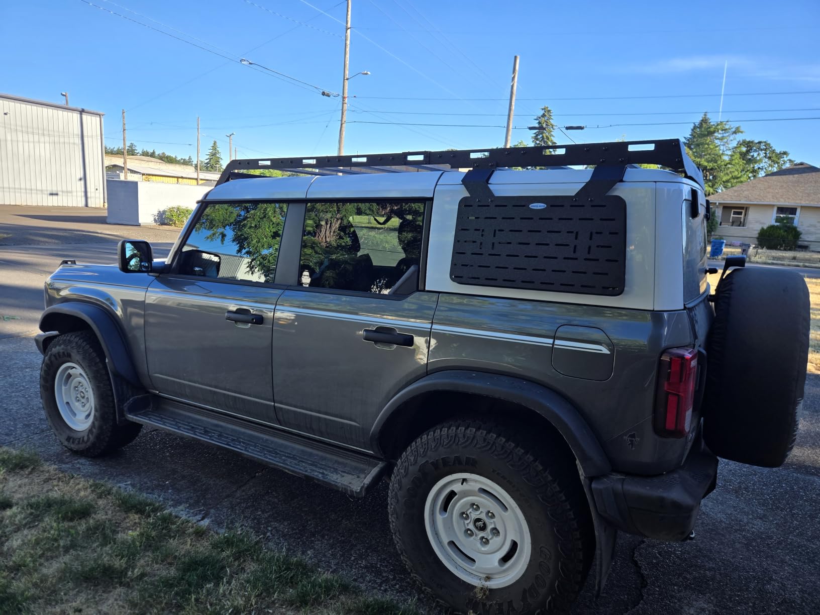Hooke Road Full Roof Rack for 2021-2026 Ford Bronco & Raptor 4 Door Hardtop | Exclude Bronco Sport, Aluminum T-Slot Crossbars, 800 lb Load, Low Profile, Overland Cargo Storage customer photo 2