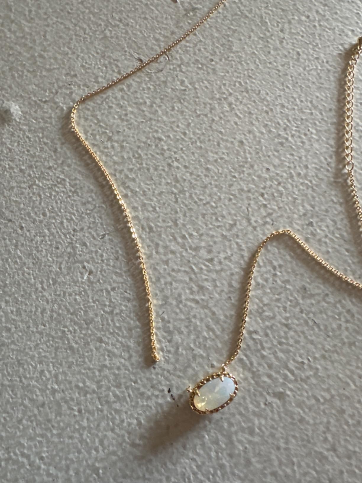 TLY Gold Necklace for Women Trendy Dainty Cute Gemstone Pendant Necklace | Red Rose Quartz Black Emerald Green Blue Purple Oval Gem Necklace Simple Everyday Necklaces Designer Jewelry Gifts for Teen customer photo 2