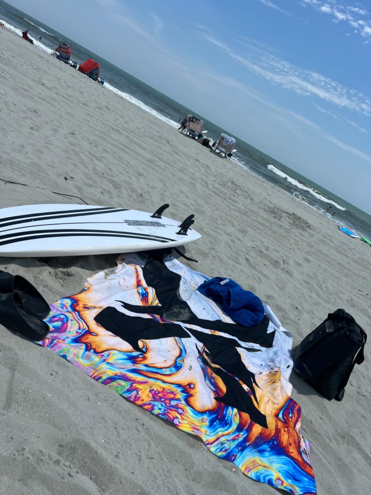 FLOWBOARD Surfboard Softboard Foam - Include (3) Fins 6 Foot Leash and (2) Wood Stringers Inside Board Available in 6' and 7' Short Board and 8' Longboard customer photo 1