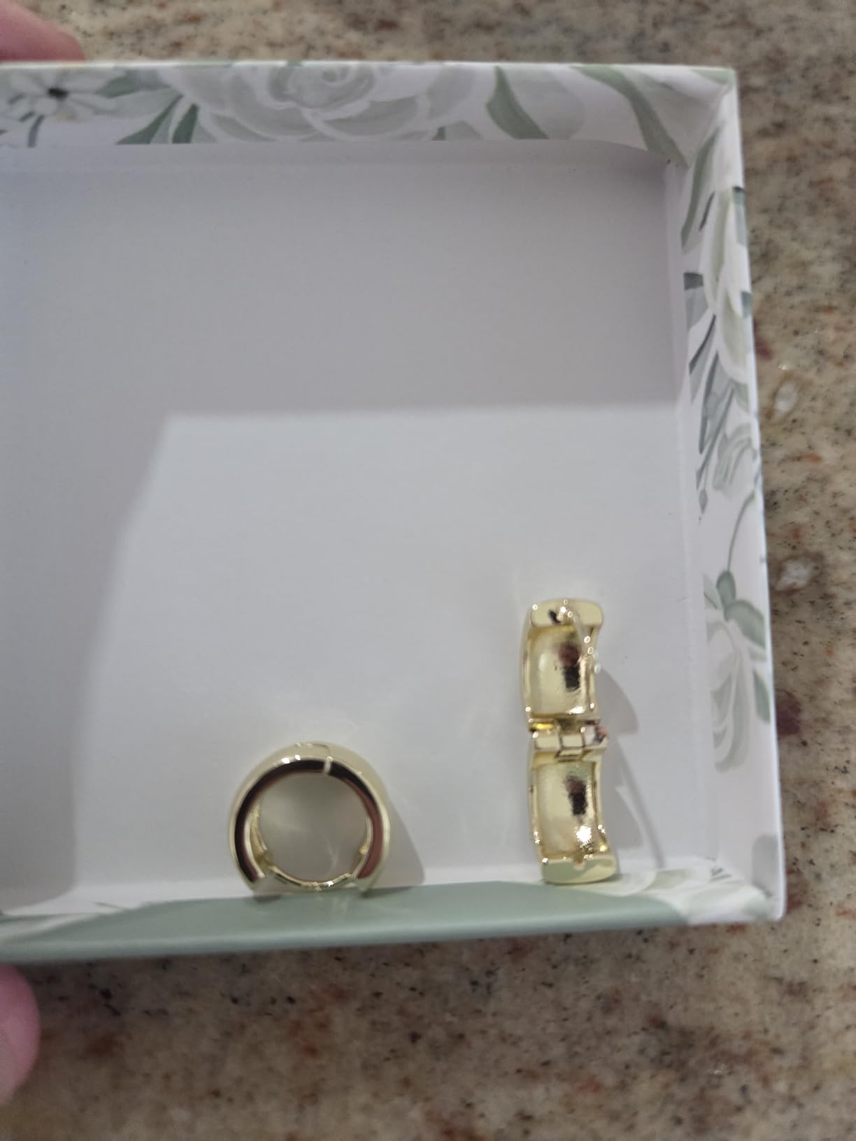 Chunky Hoop Earrings for Women Small Huggie Hoops Earrings Fashion Jewelry | 14k Gold Plated Hypoallergenic Thick Gold Silver Hoop Earrings Trendy Jewelry Gift Box, Daily Wear customer photo 1