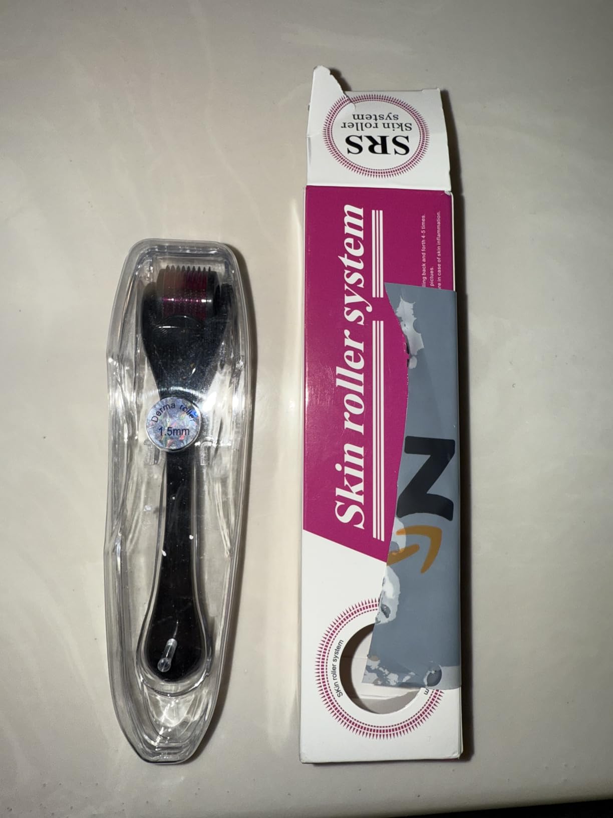 Derma Roller Titanium Microneedle Roller 540 Microneedling Roller for Men and Women Home Use customer photo 2