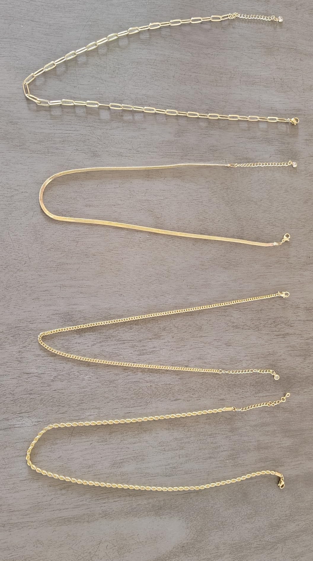 MFRYK Gold&Silver Layered Necklace Set for Women, Pendants&Chain Styles | 14K gold plated, nickel-free & hypoallergenic, secure lobster clasp, adjustable extender, elegant gift box packaging customer photo 2