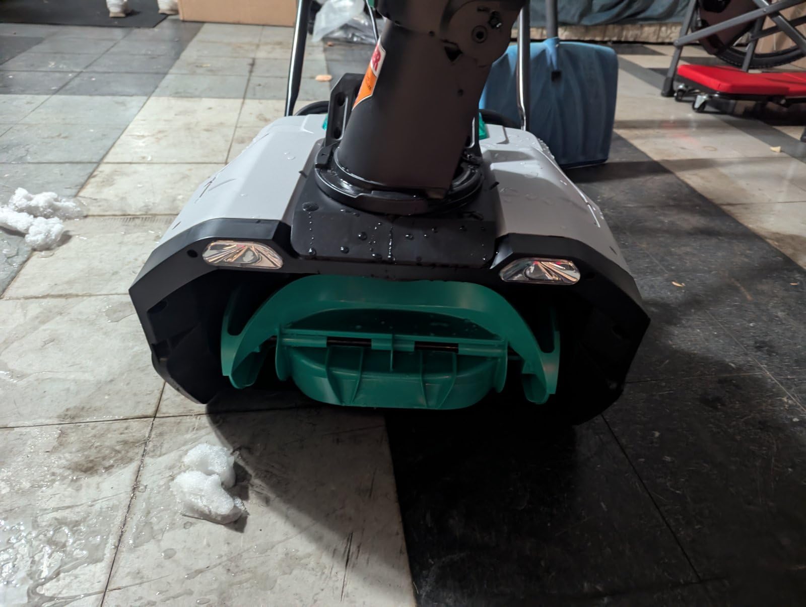 Electric Snow Blower, Cordless Battery Powered Snow Thrower for Driveway and Sidewalk Clearing customer photo 2