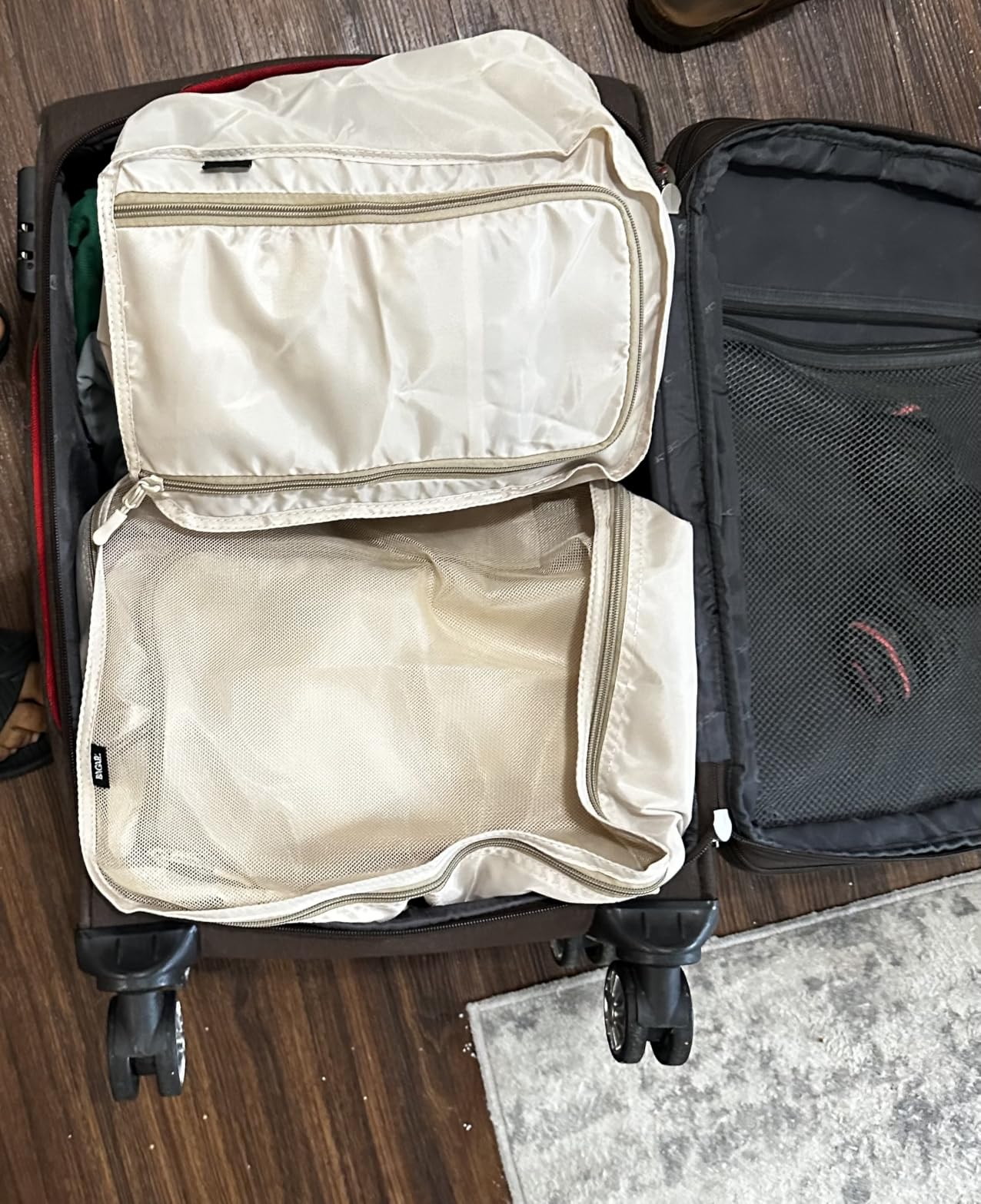 BAGAIL 6 Set Packing Cubes Luggage Packing Organizers for Travel Accessories-Black customer photo 1