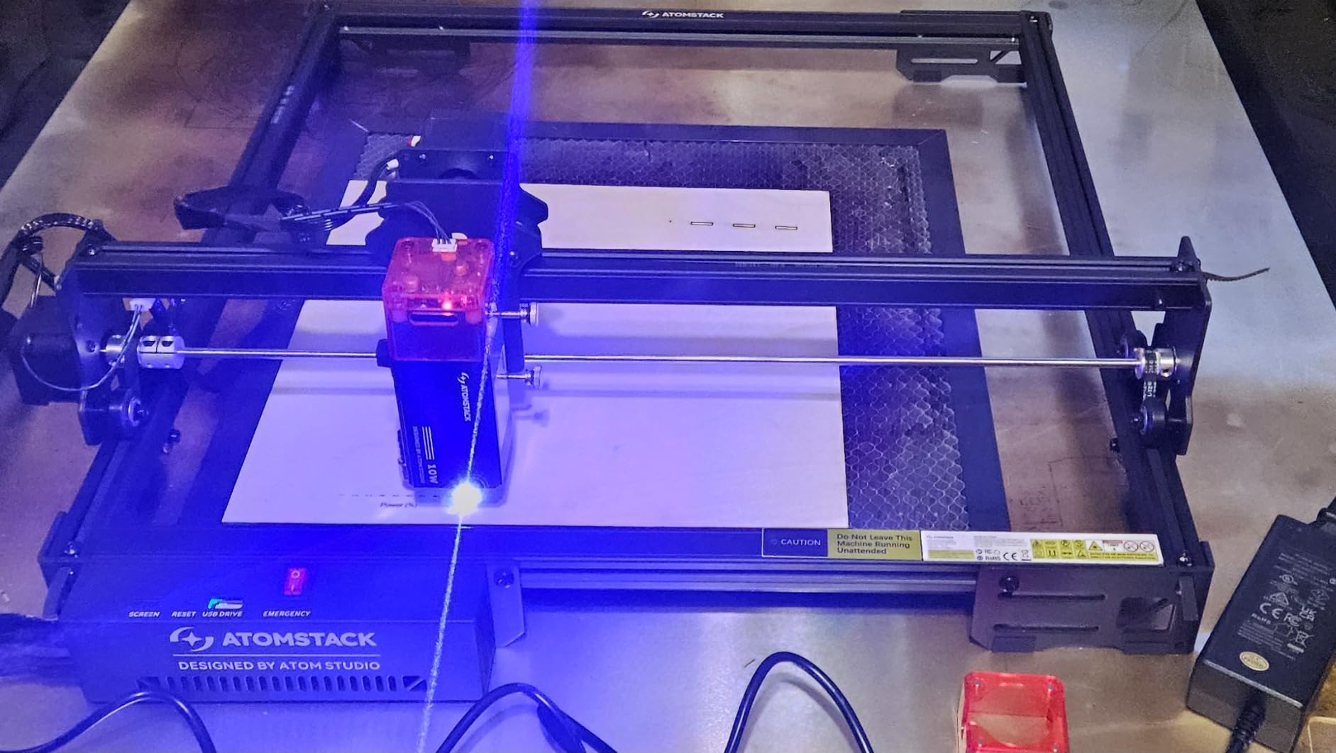 ATOMSTACK 10W Laser Engraver, A10 PRO V2 Laser Cutter, 0.06mm High Accuracy Laser Engraving Machine for Wood and Metal, Dark Acrylic, Glass, Leather customer photo 2