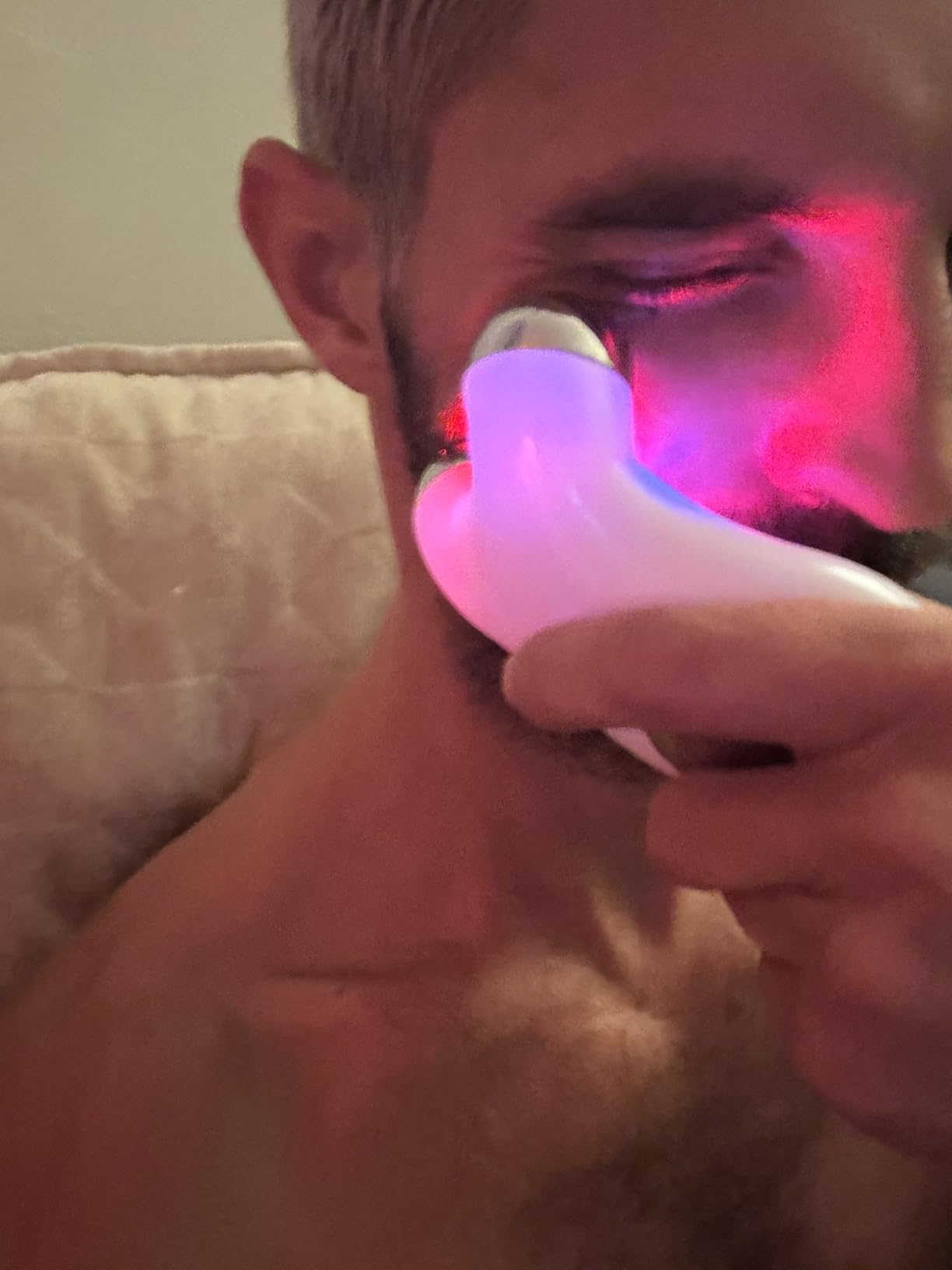 Microcurrent Facial Device,Latest Red Light Technology,Enhances The Ability to Lift The Face and Tighten The Skin,Facial Wrinkle Equipment,Smart Photon Micro-Current Device, Model:EP-300 customer photo 2