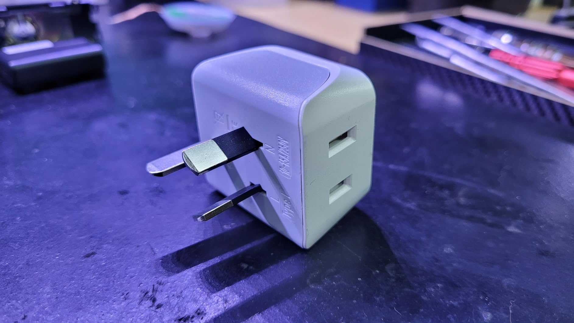 Ceptics 5 in 1 Universal Travel Adapter, 2 USB-A + 2 USB-C, 4 Plug Outputs | Universal Power Adapter, Type A, C, G, I Output, Universal Socket, 3.5A USB output, Charge Mobiles, Laptops & Camera chargers customer photo 2