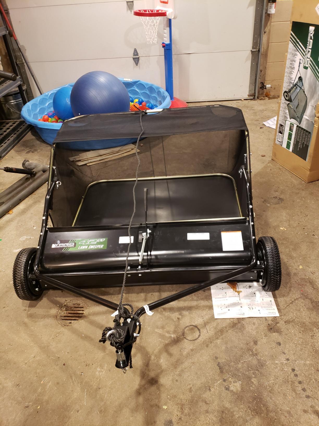 Yard Commander 48-Inch Tow-Behind Lawn Sweeper customer photo 2