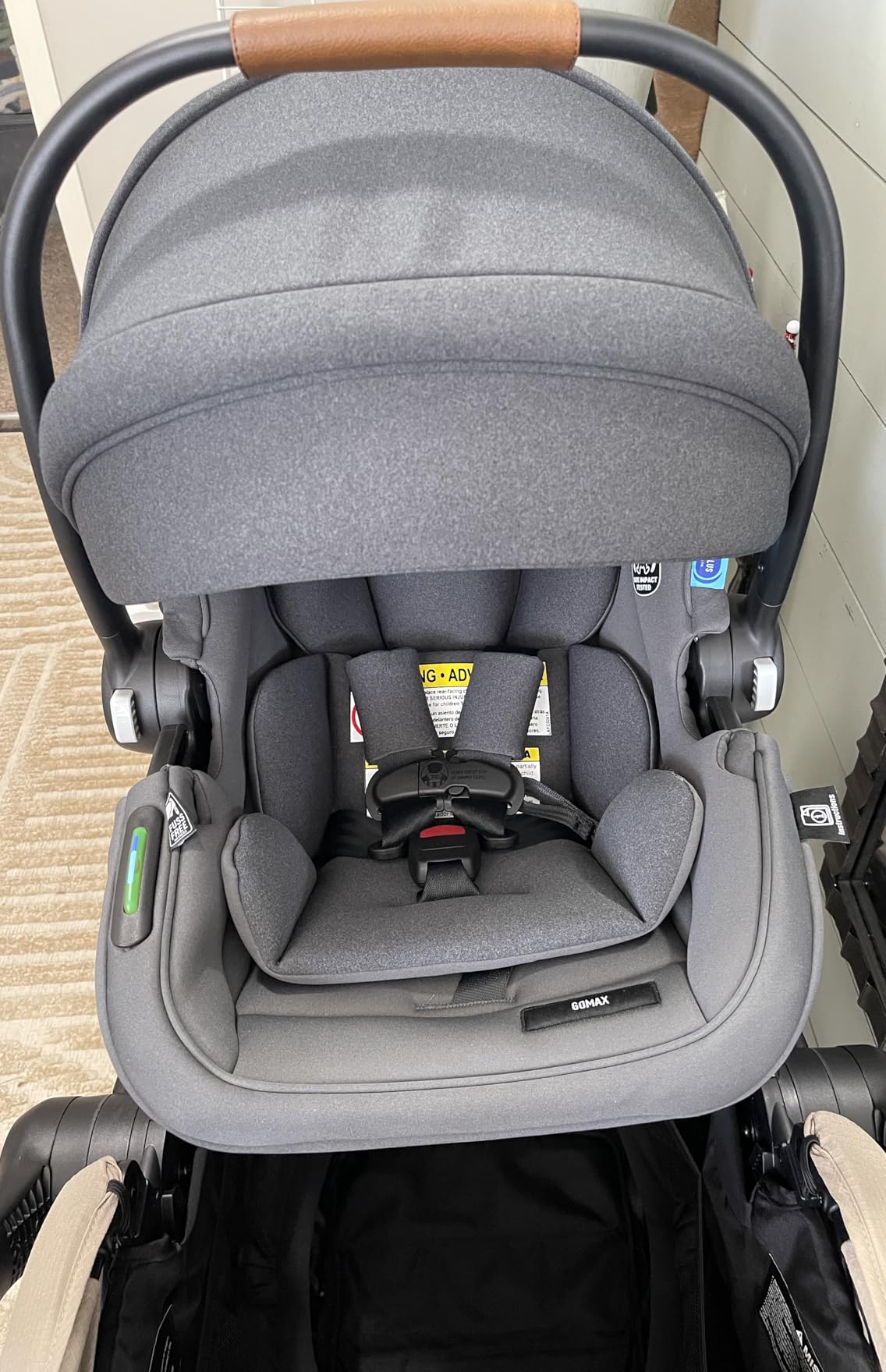 Graco Gomax Infant Car Seat, Orchid Haze - Lightweight, Reclining Rear Facing Car Seat Installs with or Without a Base customer photo 2