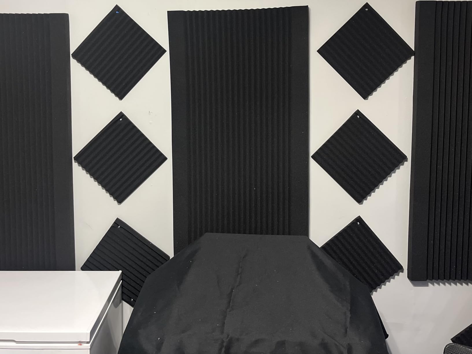 Art3d 4-Pack Wedge Design Acoustic Foam Panels, 48
