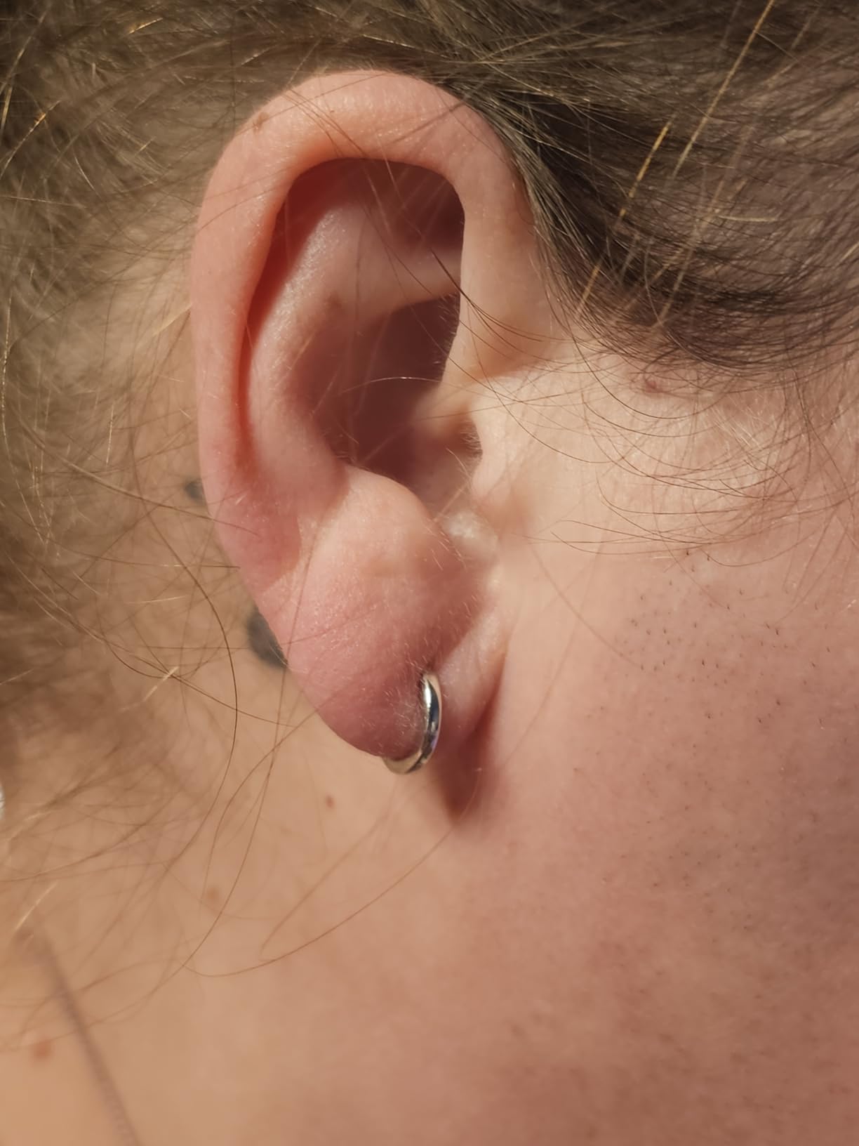 925 Sterling Silver Huggie Hoop Earrings, Small Silver Hoop Earrings for Women Hypoallergenic Huggie Lightweight Small Hoops Earring Cartilage Sleeper Earrings 6/8/10/12/14/16/18/20mm customer photo 1