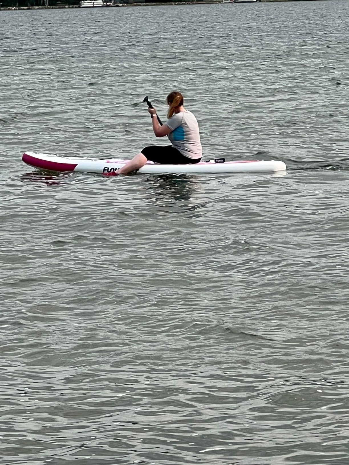 FunWater Inflatable Stand Up Paddle Board with Beginners SUP Accessories | 10'6'' SUP, Anti-Slip EVA Deck, Versatile Yoga/Big Fin Inflatable Paddle Boards for Adults & Youth of All Skill Levels customer photo 2