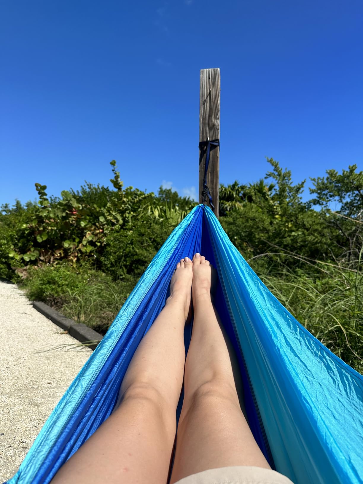 Camping Hammock Lightweight, Portable Hammocks Parachute Hammock with Two Tree Straps, Single or Double Travel Swing Nylon Camp Hammocks, Outdoor Essentials for Beach Backpacking Hiking customer photo 1