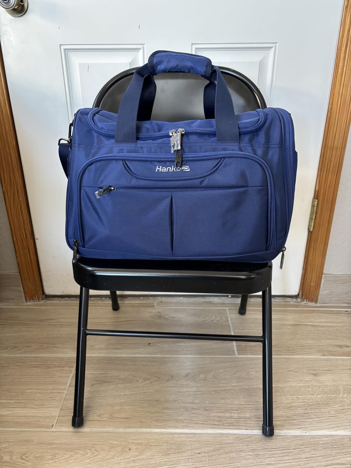 Hanke Small Underseat Carry On Luggage Bags for Travel with 10 Pockets. | Airline Approved Foldable Personal Bag w/ Luggage Sleeve; Tote Duffle & Bento Bag, Flight Attendant Weekender for Men & Women customer photo 2