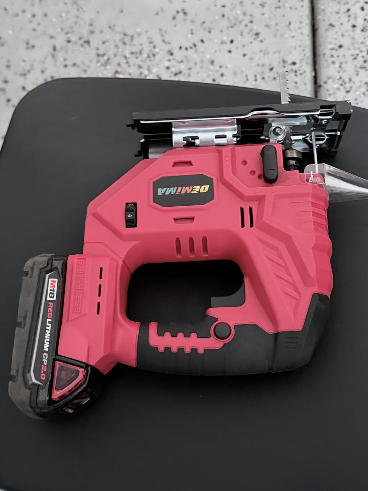 DEMIMA Cordless Jig Saw for Dewalt Battery, 7 Speed Variable Up to 3200RPM, LED Light, 45° Bevel Cuts, 3 Orbital Motions, with Jig Saw Blade customer photo 1