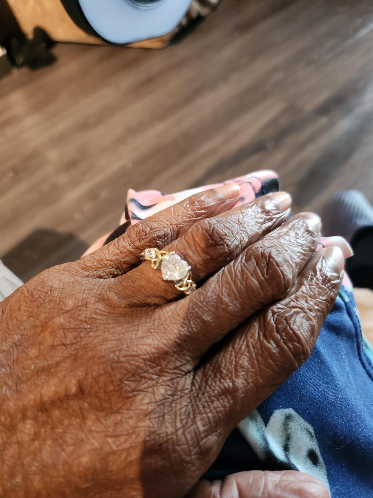 2CT Heart Shaped Moissanite Promise Ring for Her customer photo 1