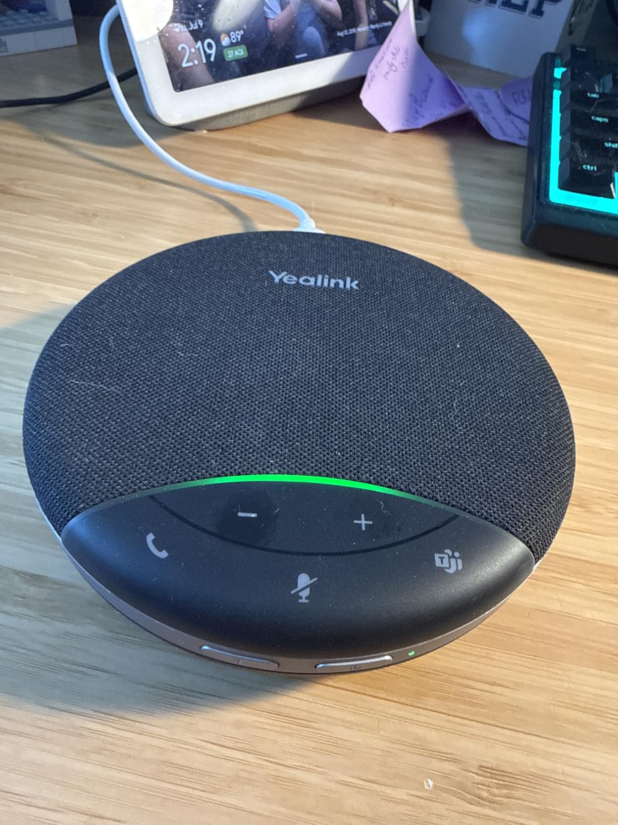 Yealink SP92 Conference Speaker and Microphone Teams Certified Mic with AI Noise Cancelling, 20H Call Time, USB Speakerphone for Small Meeting Room, Bluetooth Speaker for Computer/Laptop customer photo 1