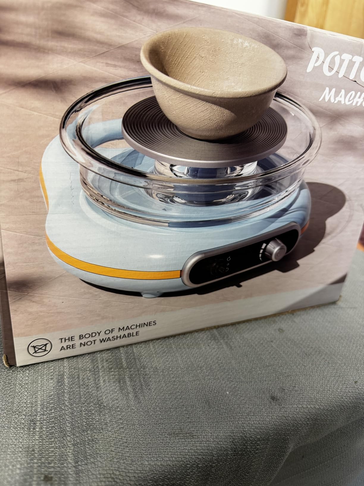Pottery Wheel for Kids | Clay Machine for Beginners | 4.7 Inch Electric Mini Wheel Kit for Arts | Includes 8 Piece Tool Set and Paint | Educational Pottery Kit for Adults customer photo 1