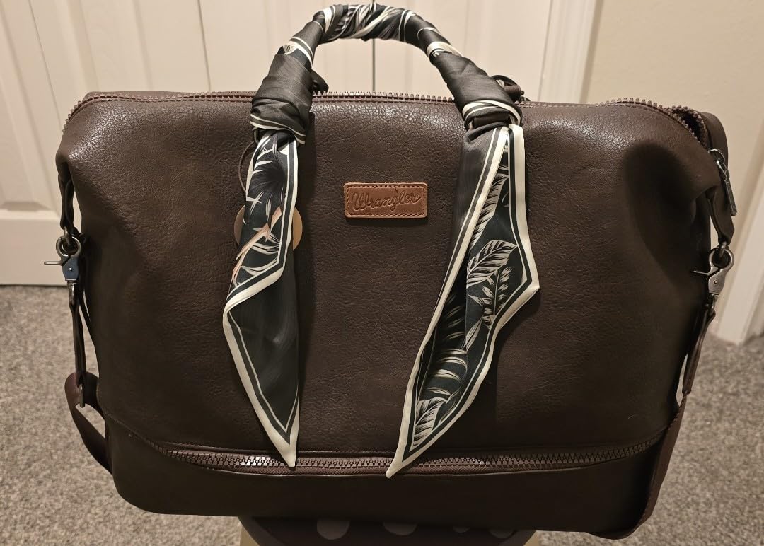 Wrangler Travel Duffel Bag Carry On Overnight Bag with Shoe Compartment Weekender Bag for Women WG253-5110CF customer photo 1