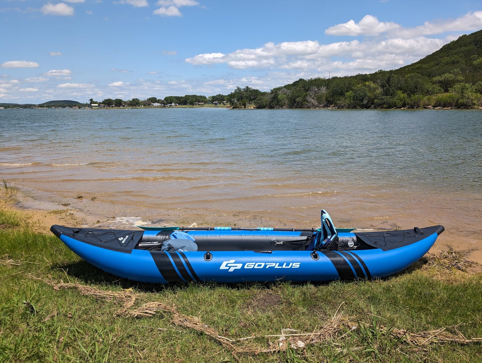 Goplus Tandem Inflatable Kayak, 12.5FT 2-Person Kayak for Adults w/507 LBS Weight Capacity customer photo 2