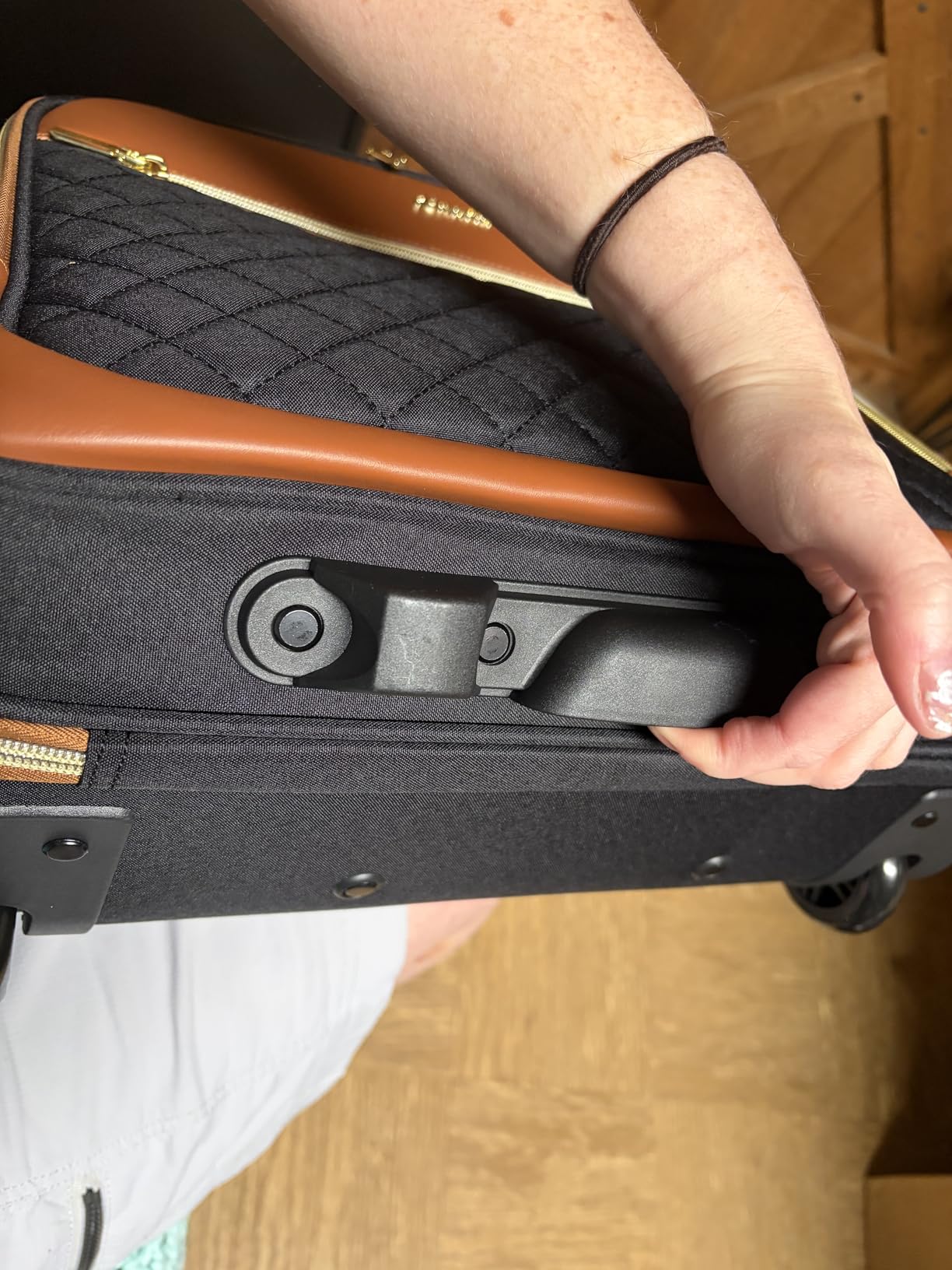 LOVEVOOK Rolling Laptop Bag for Women, Underseat Carry On Bag with Wheels customer photo 2