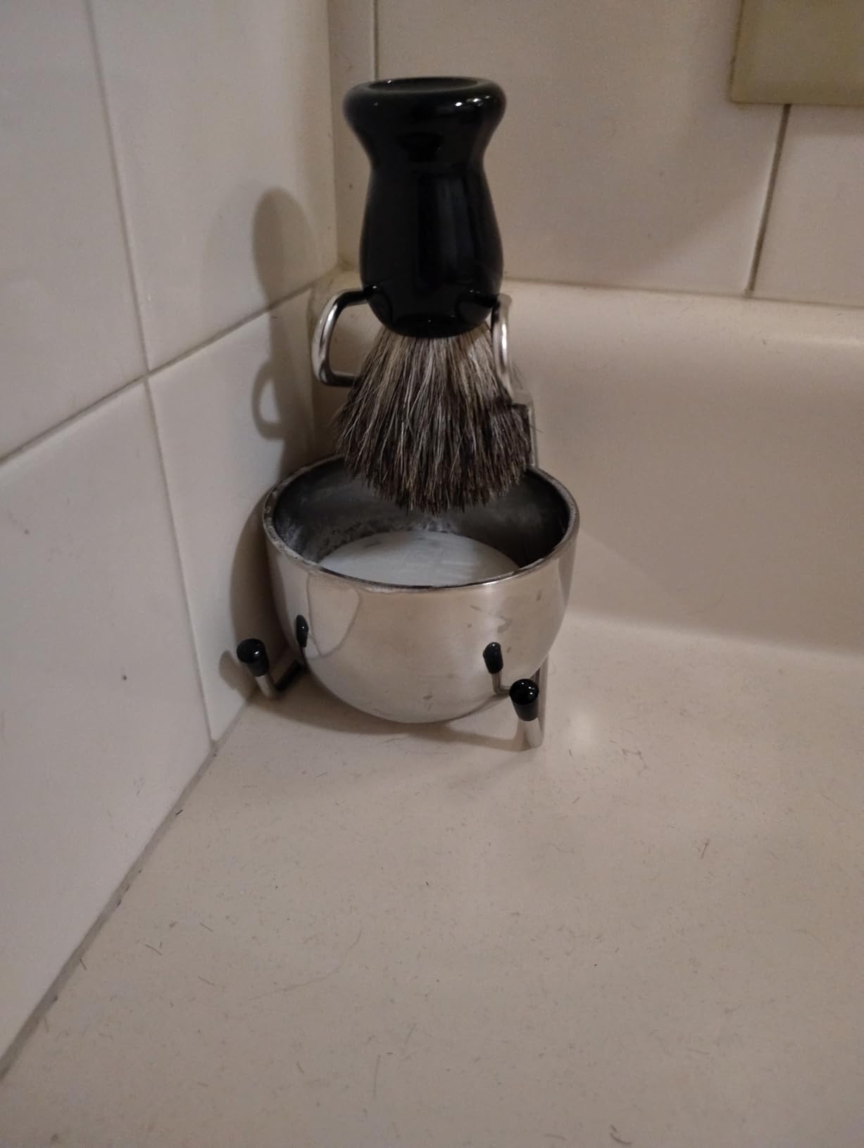 DEBETOOL Pure Badger Hair Shaving Brush and Bowl | Premium Shaving Brushes for Men, Exfoliating Wet Shave Gift for Father's Day customer photo 2