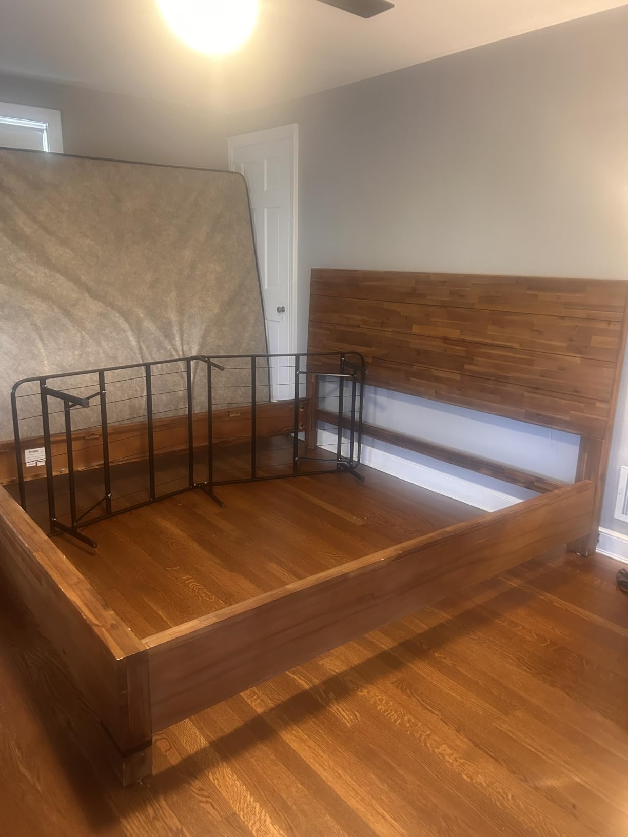 Metal Bed Frame King Size, 14 Inch Heavy Duty Platform Bedframe, Noise Free, Steel Slats, No Box Spring Needed, 3500 lbs Capacity, Easy Assemble, Headboard Compatible customer photo 1