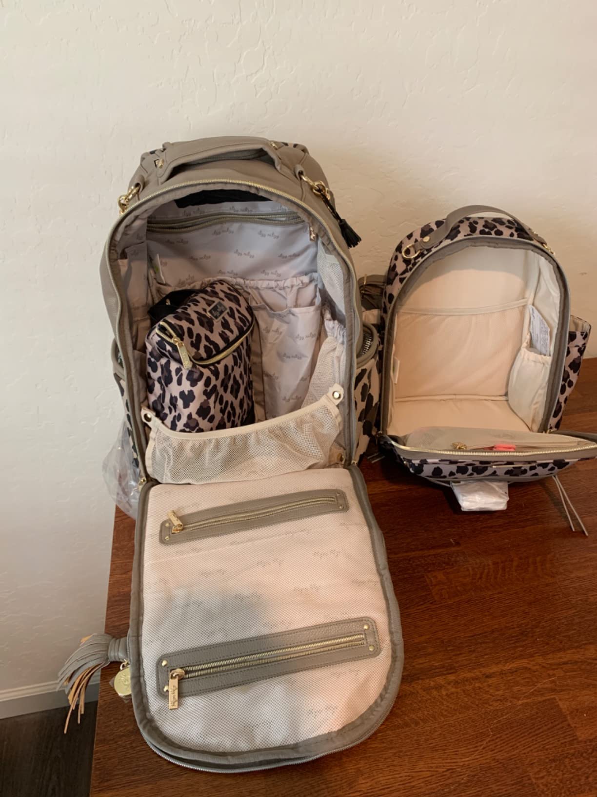 Itzy Ritzy Boss Plus Large Diaper Bag Backpack with 19 Pockets (Saddle) | Includes 2 Insulated Bottle Pockets, Changing Pad, Stroller Clips, Comfortable Padded Straps, Easy-to Clean, Travel-Ready customer photo 1