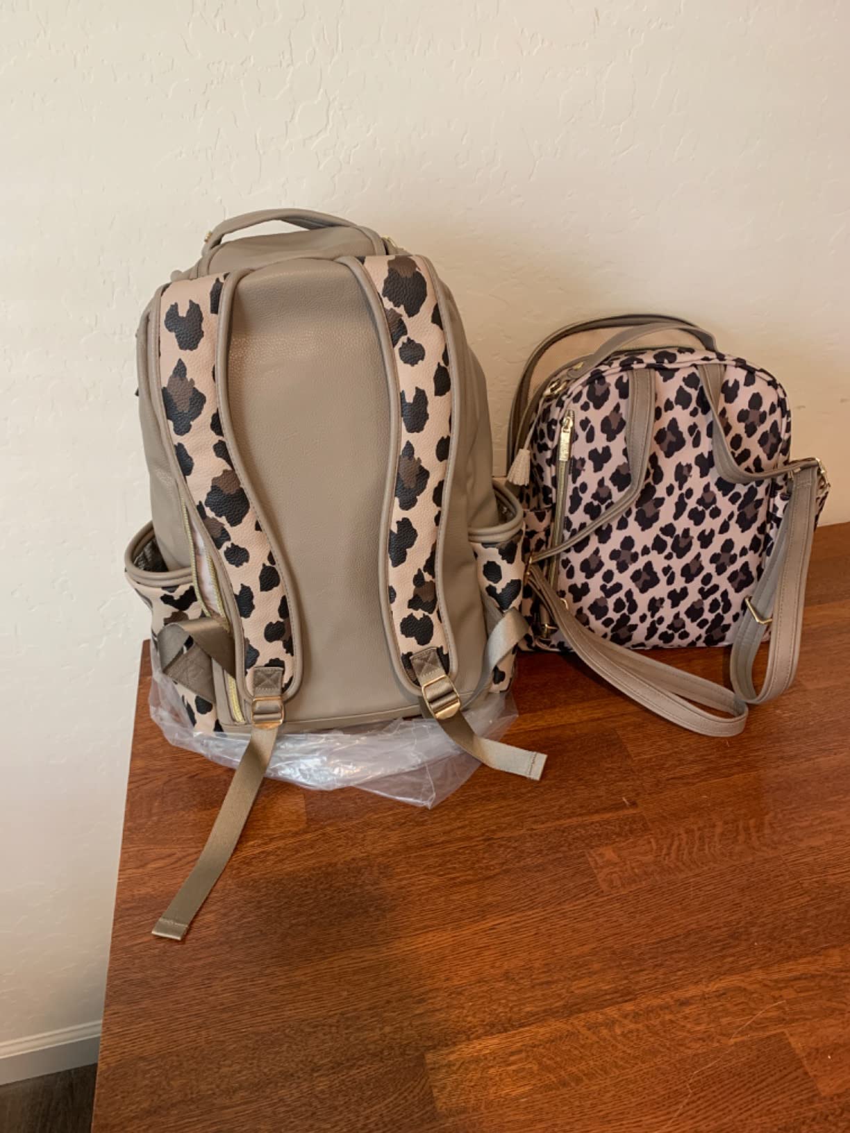 Itzy Ritzy Boss Plus Large Diaper Bag Backpack with 19 Pockets (Saddle) | Includes 2 Insulated Bottle Pockets, Changing Pad, Stroller Clips, Comfortable Padded Straps, Easy-to Clean, Travel-Ready customer photo 2