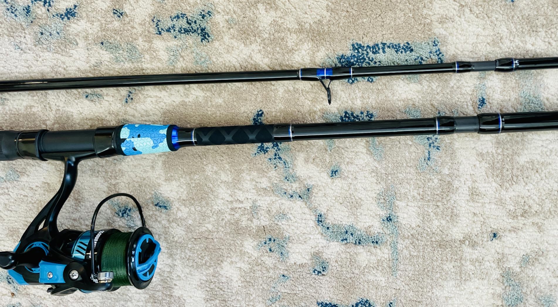Sougayilang Surf Fishing Rod and Reel Combo, 4 Piece MH/H Saltwater Fishing Combo with 5000 Size Spinning Reel(12'/15') customer photo 1