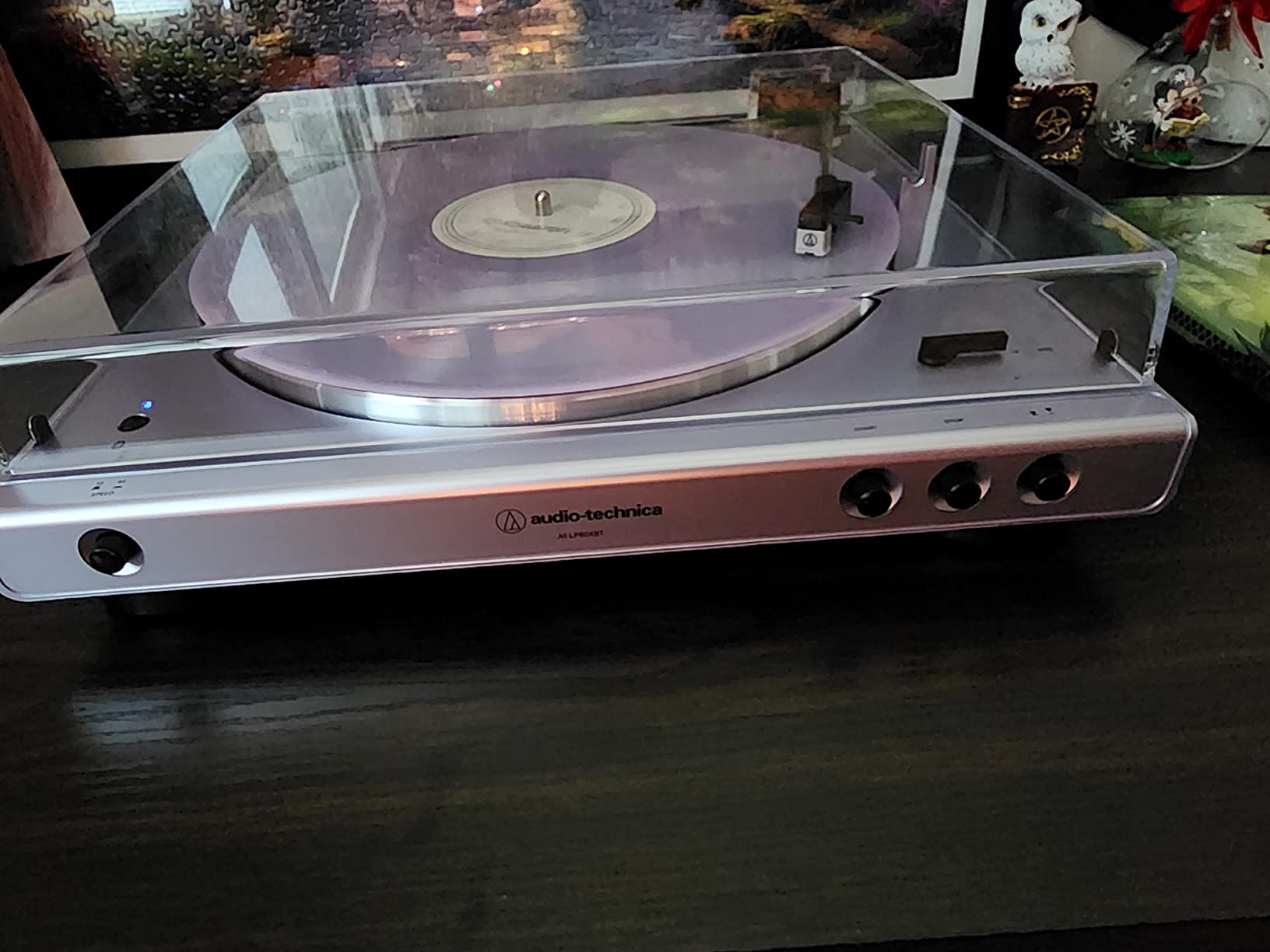Audio-Technica AT-LPGO-BT Fully Automatic Wireless Belt-Drive Turntable (Gun-Metal/Black) customer photo 2