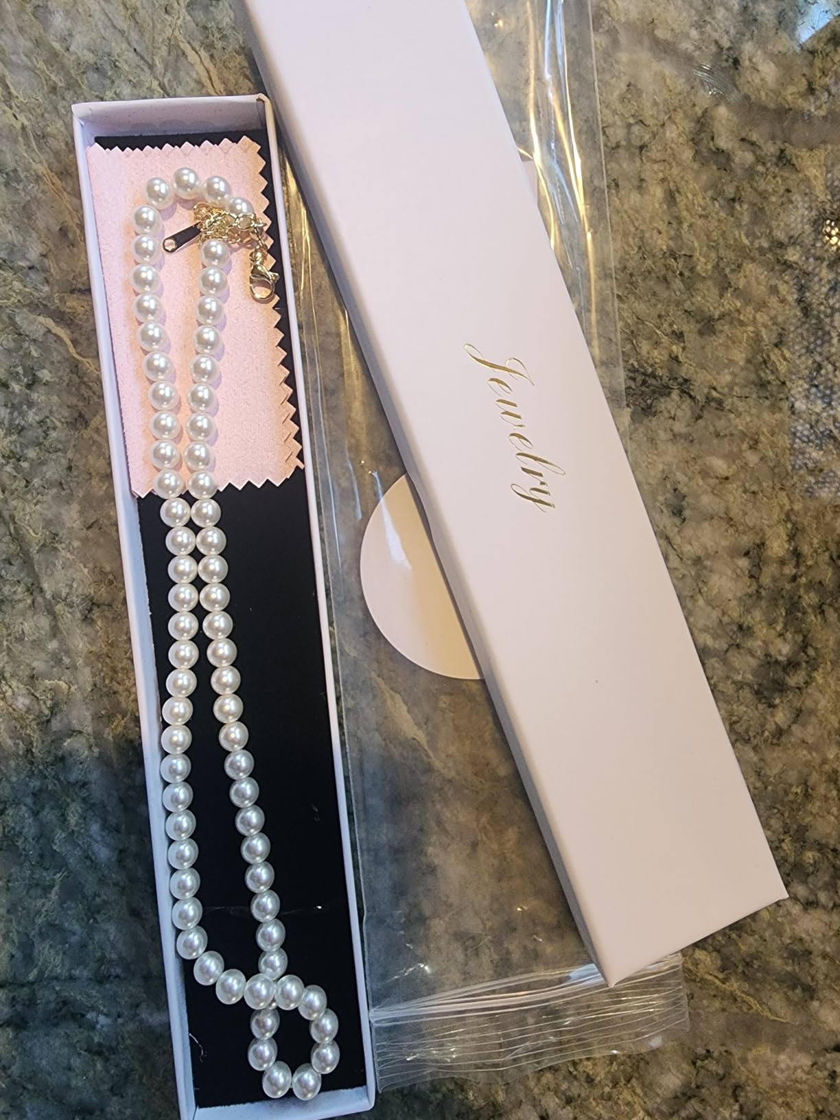 Ritach Pearl Necklaces for Women - Real Gold Plated Dainty Pearl Necklace Daisy Round Drop Pearl Choker Necklace Layered Gold Necklace for Women Teen Girls Bridesmaid Wedding Birthday Gifts customer photo 2