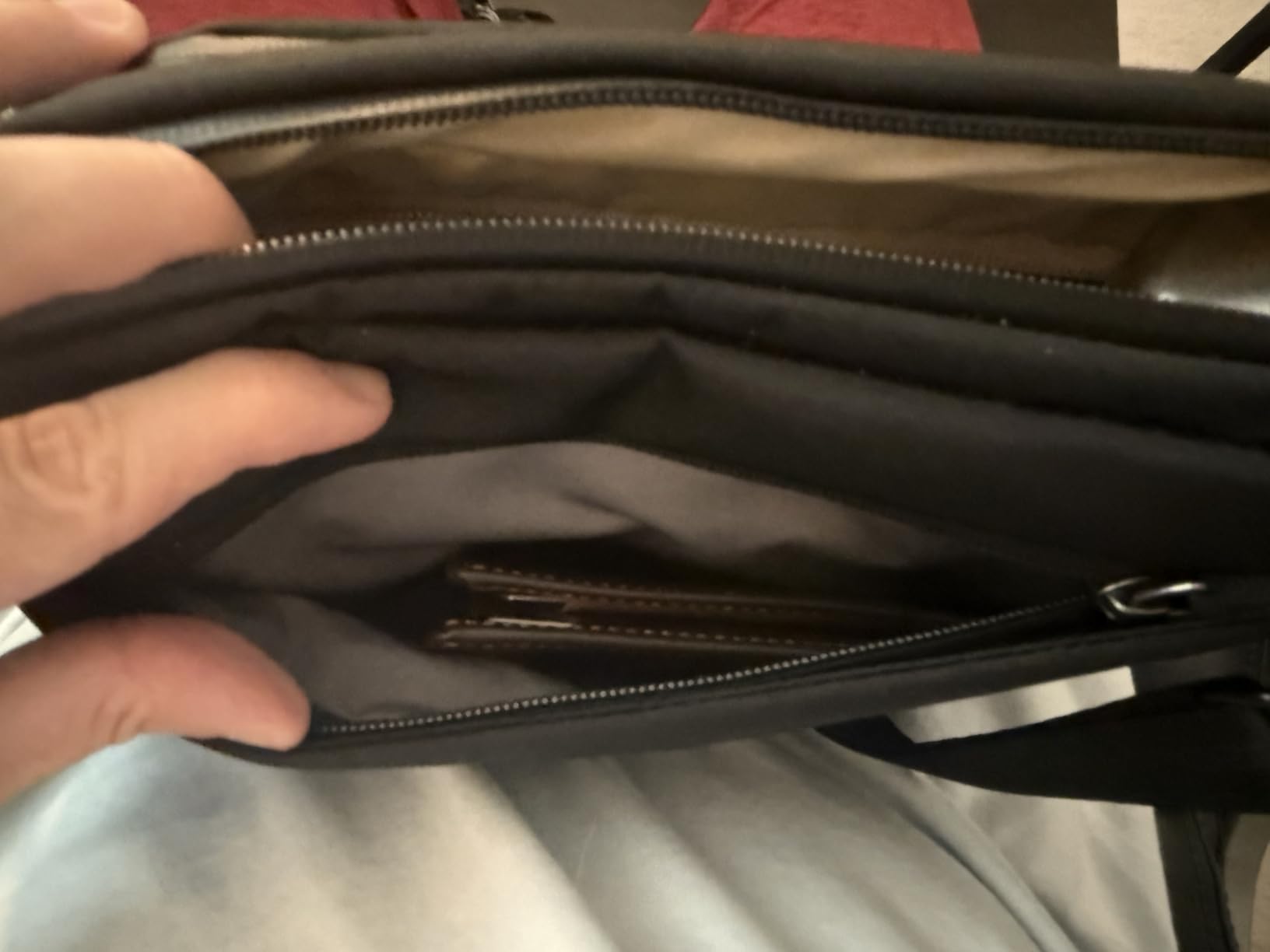 Transit Sling (5L travel crossbody bag with internal organization, adjustable strap, and weather-resistant design) customer photo 1