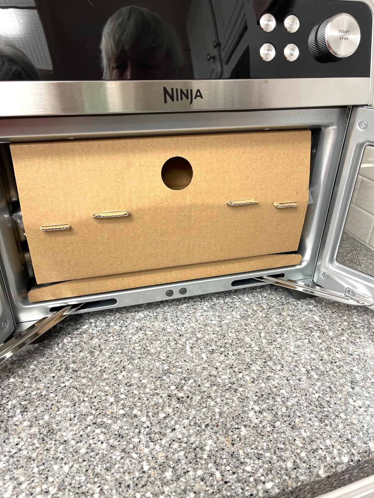 Ninja French Door Premier Air Fry Oven, 10-in-1, 20.3 Qt, Stainless, FO101 | 450F cyclonic air, PFAS-free surface customer photo 2