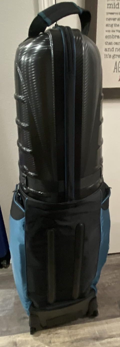 Golf Travel Bags for Airlines with Carbon Fiber Hard Top, Protective Club Traveling Cover with Wheel, Golf Club Carrier Case for Airplanes, Thick Padding, Durable Zippers and 2 Sided Spacious Pockets customer photo 1