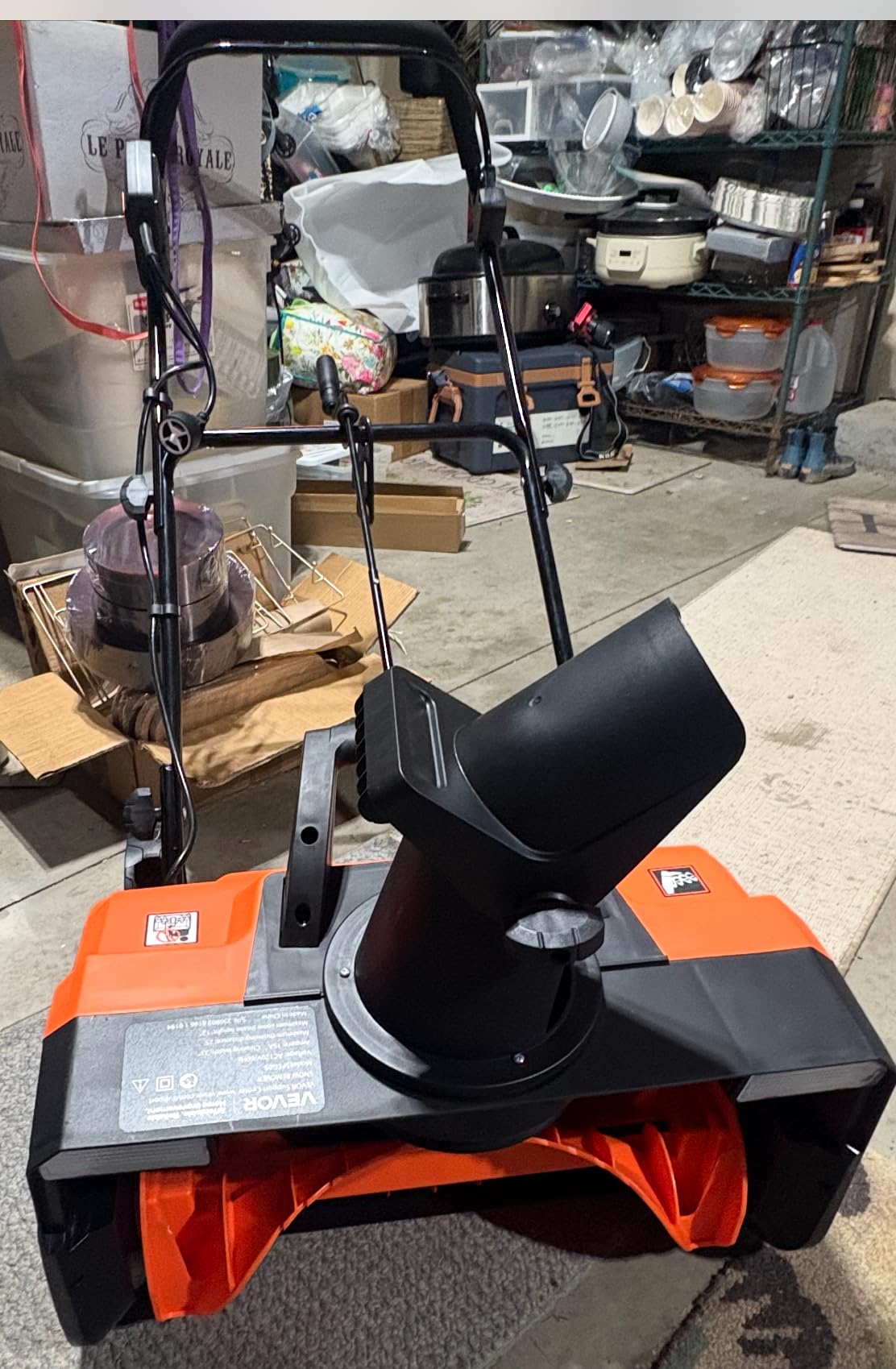 VEVOR Corded Electric Snow Shovel, 12A 17 inch Snow Shovel, 60° Adjustable Chute, 20 ft Throwing Distance customer photo 2