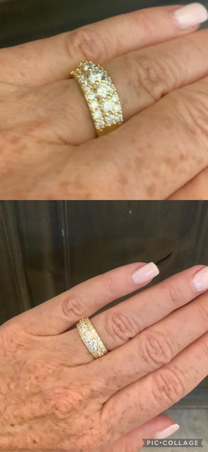 Moissanite Wedding Anniversary Rings, Half Eternity Ring Band | For Wife Sentimental Thank You Gifts, 1.62CT Eternity Band, D Color VVS1, 925 Sterling Silver, White Gold Plated, Size 5-9 customer photo 1