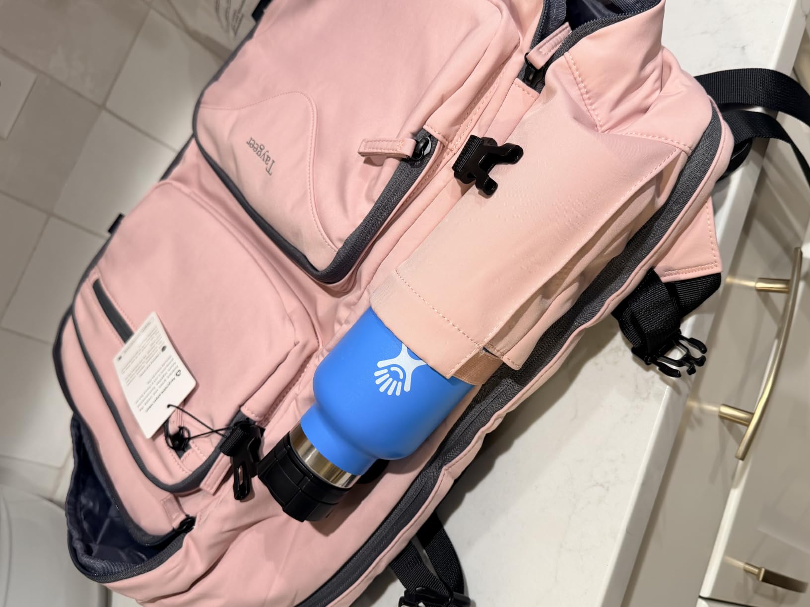 Travel Personal Item Bag with Water Bottle Pocket & Shoe Pouch, TSA Approved Under Seat Carry on Backpack Fits 15.6 inch Laptop for Women Airplanes customer photo 1