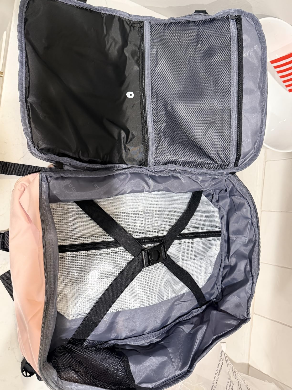 Travel Personal Item Bag with Water Bottle Pocket & Shoe Pouch, TSA Approved Under Seat Carry on Backpack Fits 15.6 inch Laptop for Women Airplanes customer photo 2
