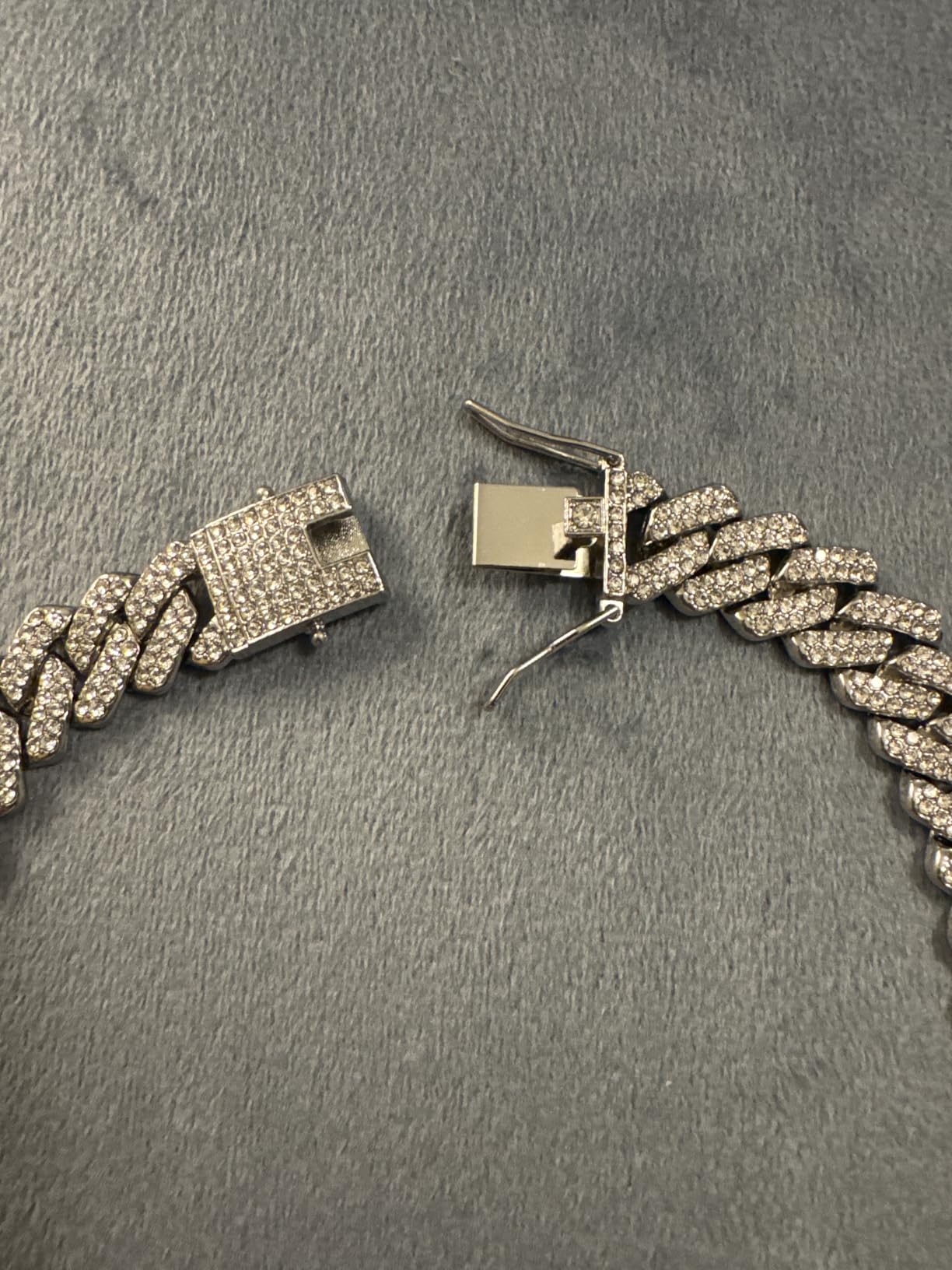Mens Cuban Link Chain Iced Out Cuban Necklace 18K Gold & Silver Plated Chain For Men Women 14mm Hip Hop Jewelry customer photo 2