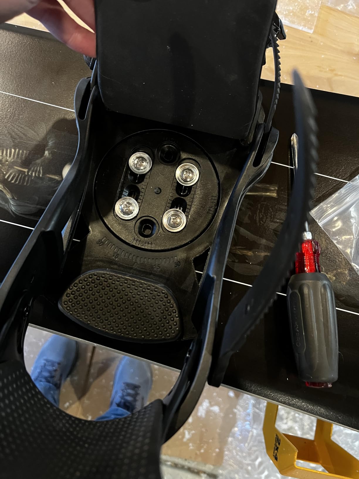 Snowboard Bindings Lightweight Snow Shoes Bindings Rear Entry Bindings for Men and Women Easy to Put on and Take Off customer photo 3