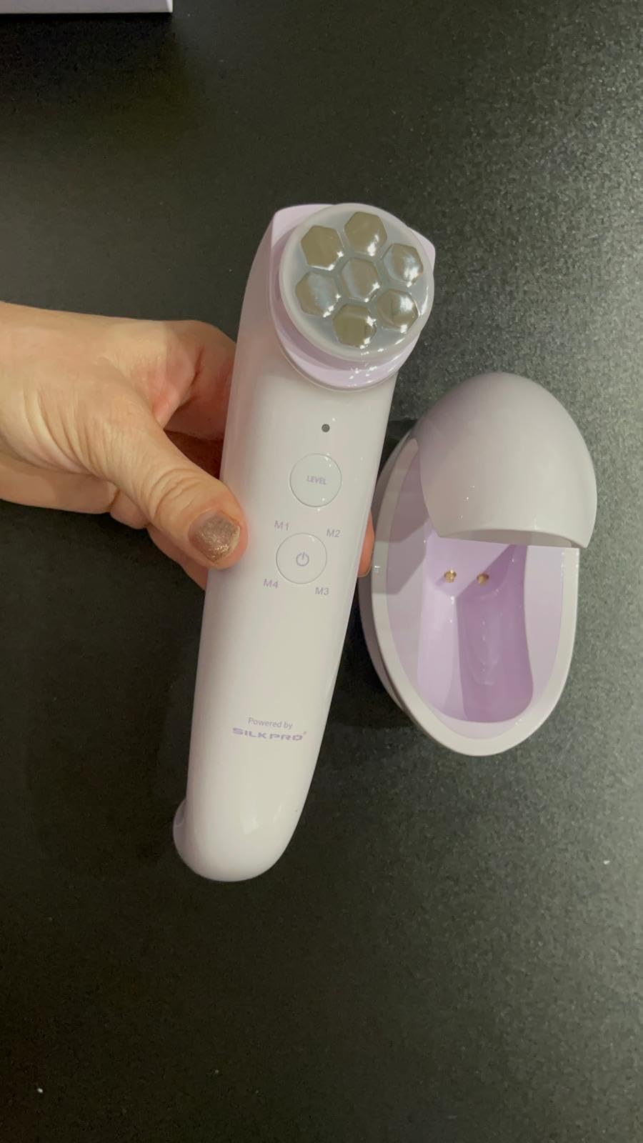 DermRays Multi-Functional Microcurrent Device with 650nm Red Light, 4-in-1 Facial Toning Tool with Multi-Leading Tech for a Visibly Radiant & Youthful Appearance customer photo 2