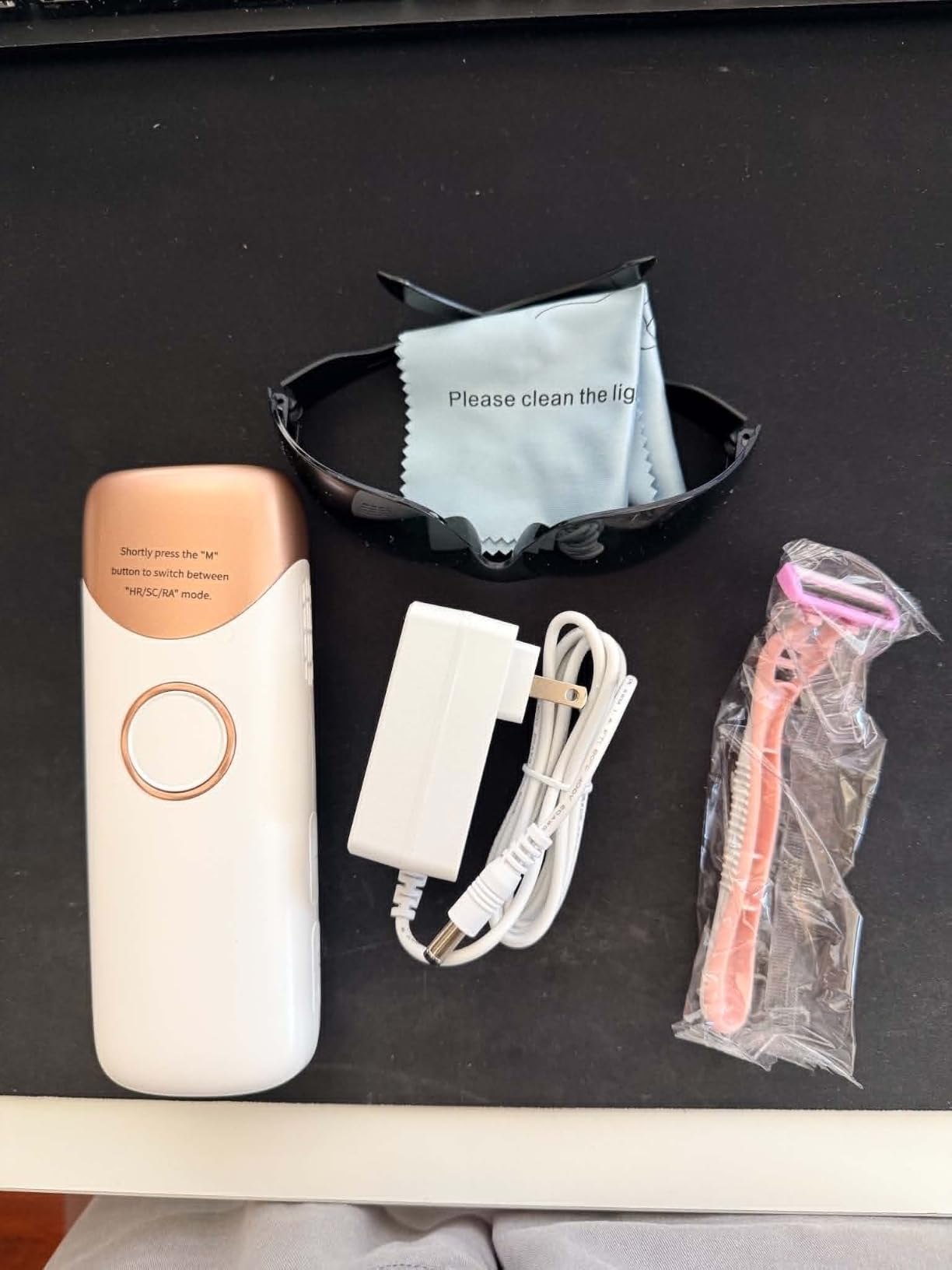 Ubroo Laser Hair Removal for Women, 97.6% Hair Reduction in 2 Session, 5C Ice Cooling IPL Hair Removal Device, Hair Remover at Home for Legs Bikini Armpits Facial (Gold) customer photo 1